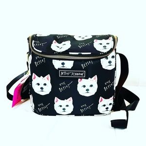 Betsey Johnson Lunch Tote Bag Terrior Dog puppy